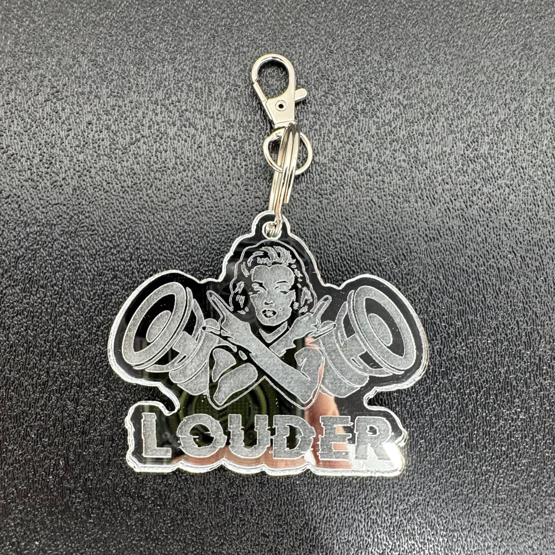 Louder Keychain Bass Babe