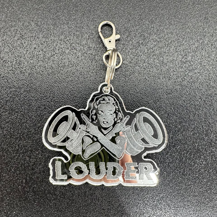 Louder Keychain Bass Babe