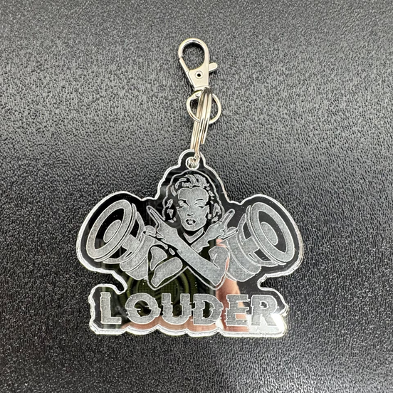 Louder Keychain Bass Babe