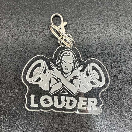 Louder Keychain Bass Babe