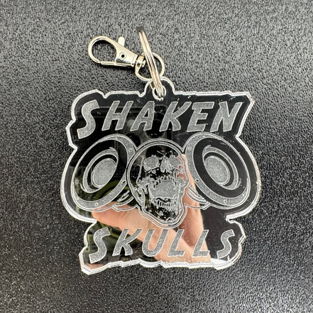 Louder Keychain Shaken Skulls