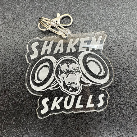 Louder Keychain Shaken Skulls