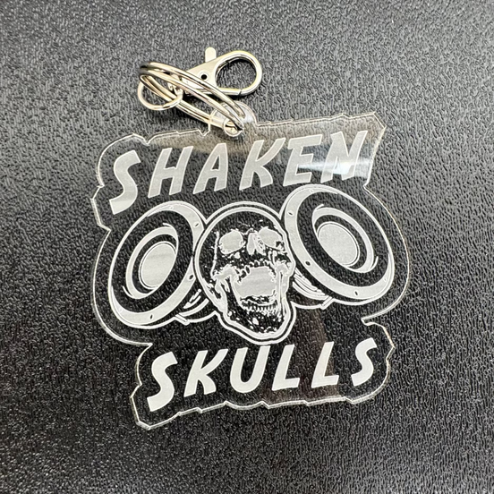 Louder Keychain Shaken Skulls