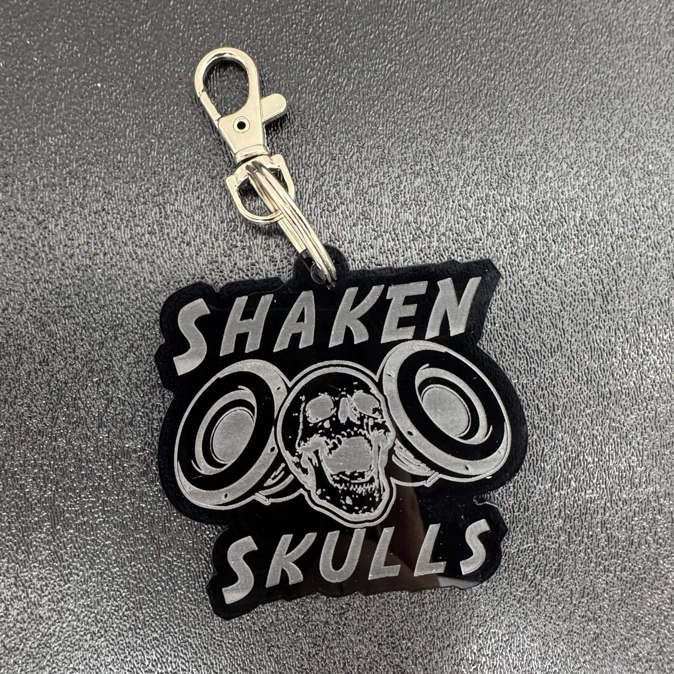 Louder Keychain Shaken Skulls
