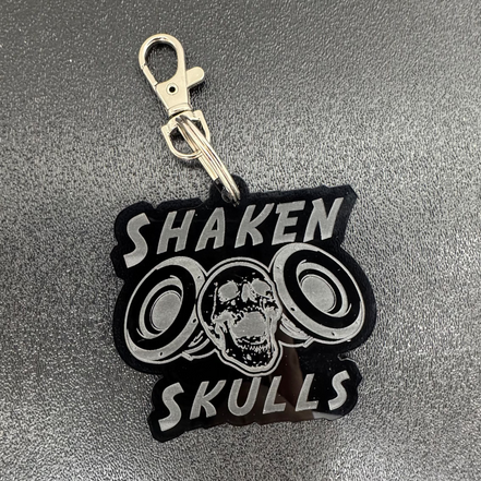 Louder Keychain Shaken Skulls