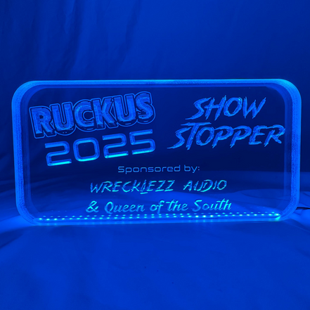 Sound Authority Plexiglass - 10" x 5" 3D Engraved Acrylic Window For Subwoofer Box