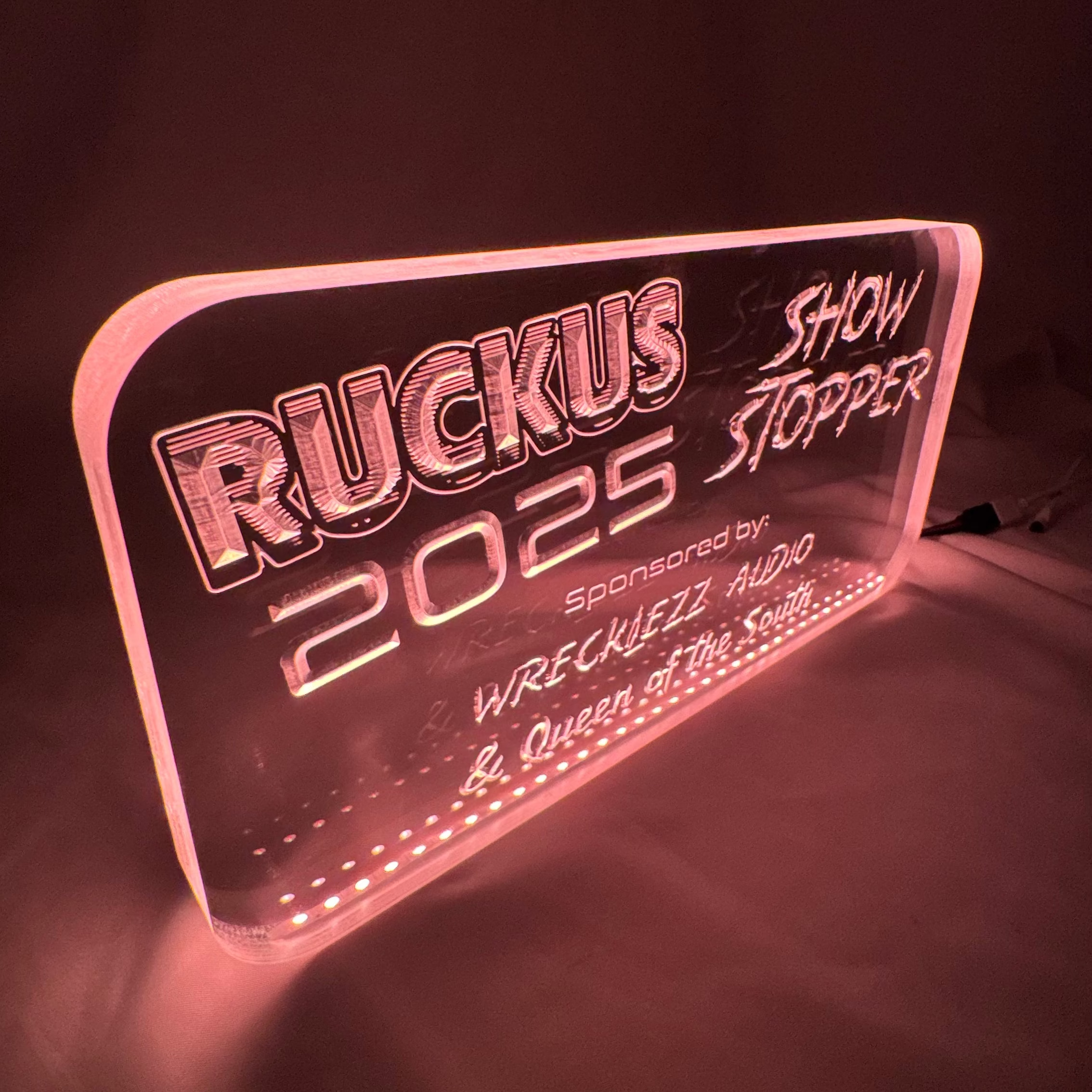 Custom size Sound Authority Plexiglass - 3D Engraved Acrylic Window For Subwoofer Box