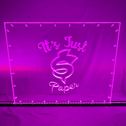 Sound Authority Plexiglass - 24" x 18" 3D Engraved Acrylic Window For Subwoofer Box