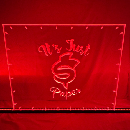 Sound Authority Plexiglass - 24" x 18" 3D Engraved Acrylic Window For Subwoofer Box