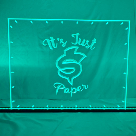 Sound Authority Plexiglass - 24" x 18" 3D Engraved Acrylic Window For Subwoofer Box