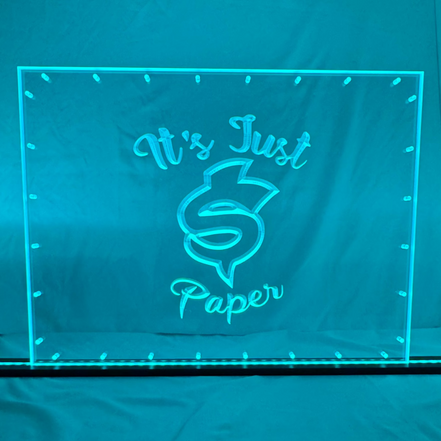 Sound Authority Plexiglass - 24" x 18" 3D Engraved Acrylic Window For Subwoofer Box