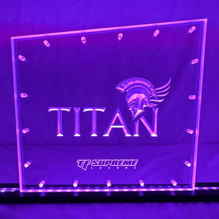 Sound Authority Plexiglass - 12" x 8" 3D Engraved Acrylic Window For Subwoofer Box