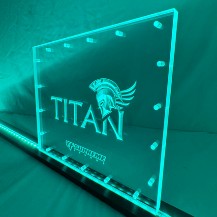 Sound Authority Plexiglass - 12" x 8" 3D Engraved Acrylic Window For Subwoofer Box