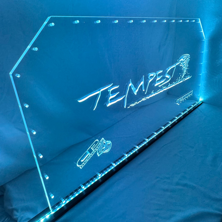 Sound Authority Plexiglass - 36" x 24" 3D Engraved Acrylic Window For Subwoofer Box