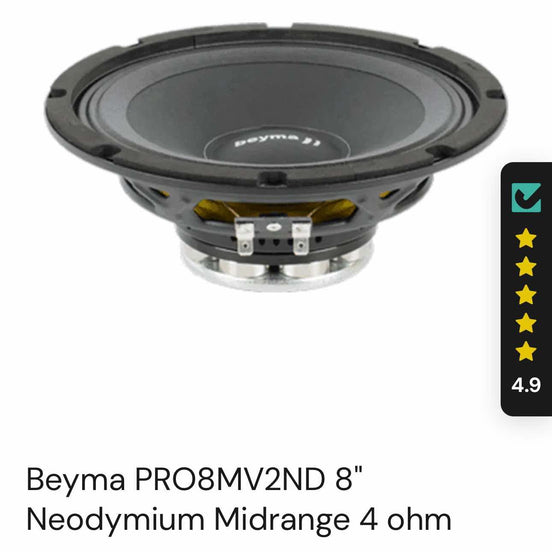 Beyma PRO8MV2ND sold individually - Sound Authority