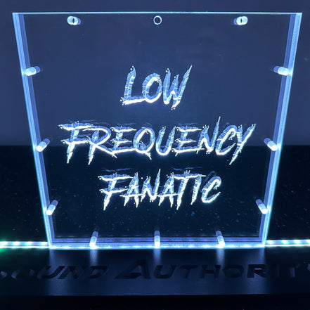 Sound Authority Plexiglass - 10" x 10" 3D Engraved Acrylic Window For Subwoofer Box - Sound Authority