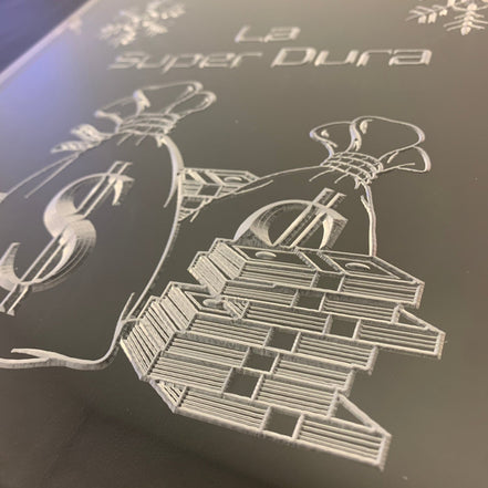 Sound Authority Plexiglass - 10" x 10" 3D Engraved Acrylic Window For Subwoofer Box - Sound Authority