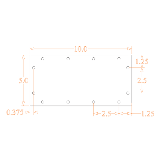 Sound Authority Plexiglass - 10" x 5" 3D Engraved Acrylic Window For Subwoofer Box - Sound Authority