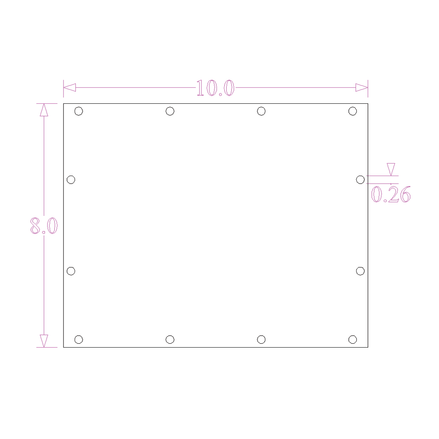 Sound Authority Plexiglass - 10" x 8" 3D Engraved Acrylic Window For Subwoofer Box - Sound Authority