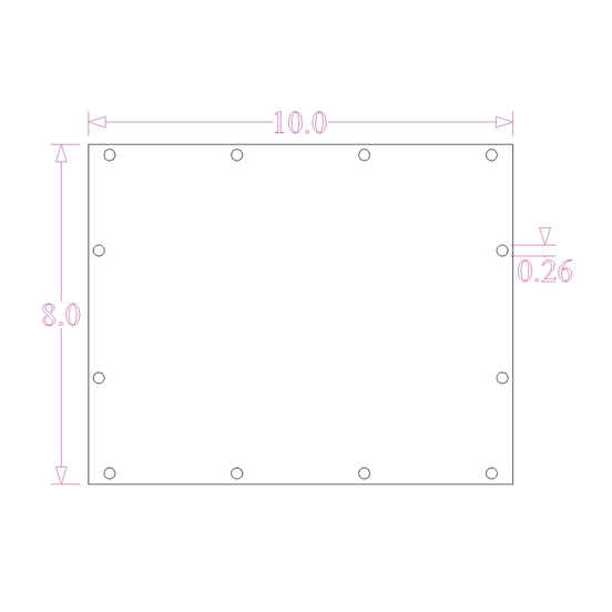 Sound Authority Plexiglass - 10" x 8" 3D Engraved Acrylic Window For Subwoofer Box - Sound Authority