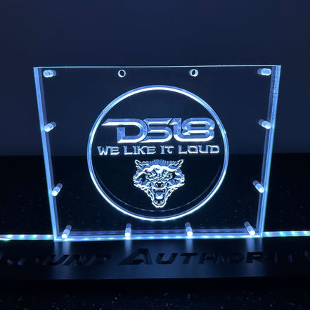 Sound Authority Plexiglass - 10" x 8" 3D Engraved Acrylic Window For Subwoofer Box - Sound Authority