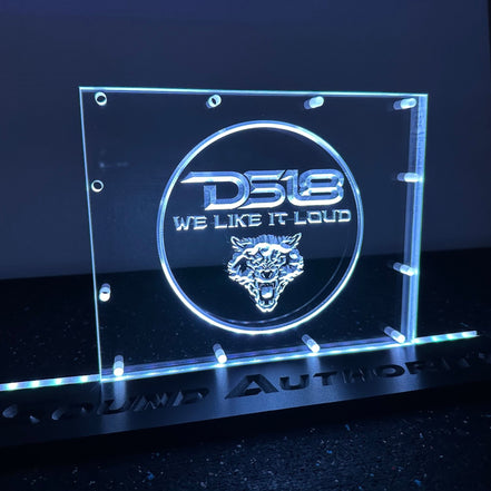 Sound Authority Plexiglass - 10" x 8" 3D Engraved Acrylic Window For Subwoofer Box - Sound Authority