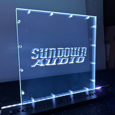 Sound Authority Plexiglass - 12" x 12" 3D Engraved Acrylic Window For Subwoofer Box - Sound Authority