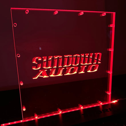 Sound Authority Plexiglass - 12" x 12" 3D Engraved Acrylic Window For Subwoofer Box - Sound Authority
