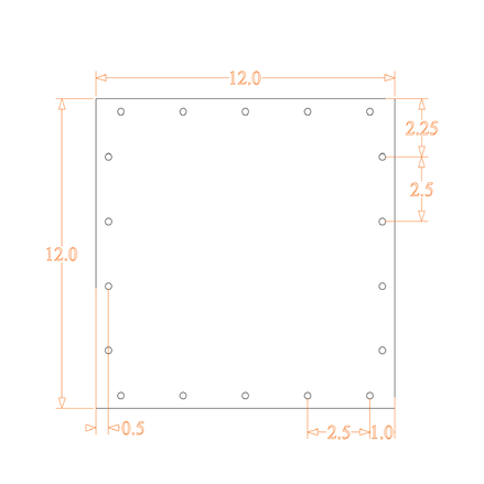 Sound Authority Plexiglass - 12" x 12" 3D Engraved Acrylic Window For Subwoofer Box - Sound Authority