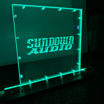 Sound Authority Plexiglass - 12" x 12" 3D Engraved Acrylic Window For Subwoofer Box - Sound Authority