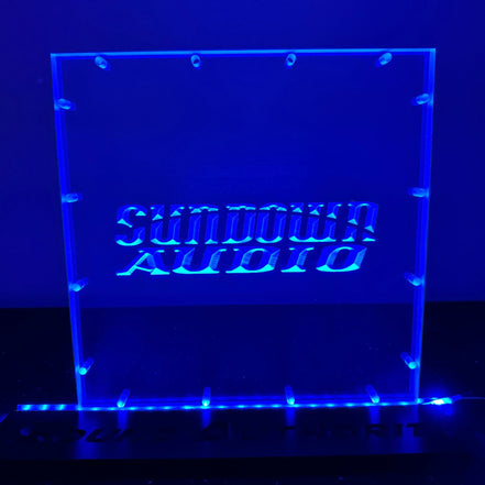 Sound Authority Plexiglass - 12" x 12" 3D Engraved Acrylic Window For Subwoofer Box - Sound Authority
