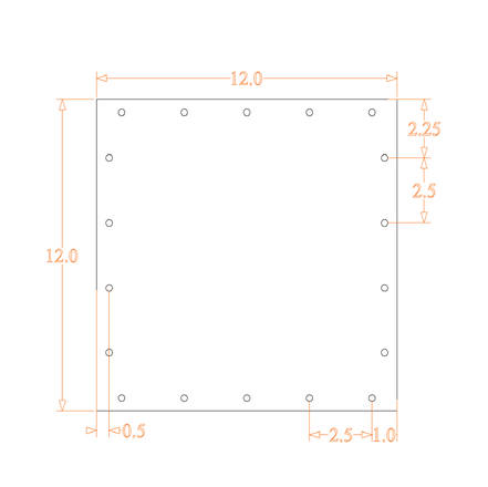 Sound Authority Plexiglass - 12" x 12" Blank Acrylic Window For Subwoofer Box - Sound Authority