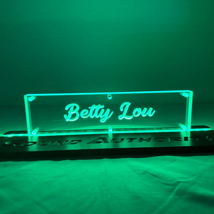 Sound Authority Plexiglass - 12" x 3" 3D Engraved Acrylic Window For Subwoofer Box - Sound Authority