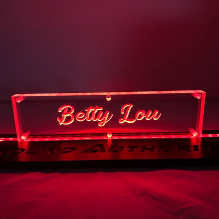 Sound Authority Plexiglass - 12" x 3" 3D Engraved Acrylic Window For Subwoofer Box - Sound Authority