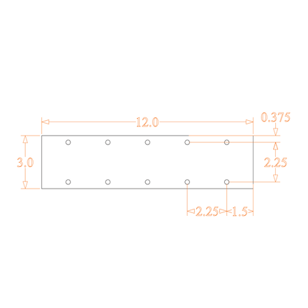 Sound Authority Plexiglass - 12" x 3" Blank Acrylic Window For Subwoofer Box - Sound Authority