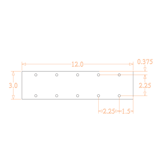Sound Authority Plexiglass - 12" x 3" Blank Acrylic Window For Subwoofer Box - Sound Authority