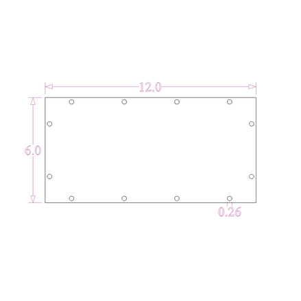 Sound Authority Plexiglass - 12" x 6" 3D Engraved Acrylic Window For Subwoofer Box - Sound Authority