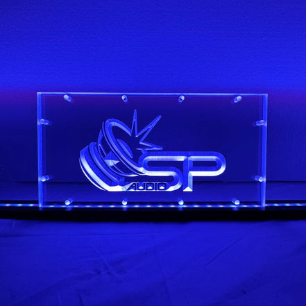 Sound Authority Plexiglass - 12" x 6" 3D Engraved Acrylic Window For Subwoofer Box - Sound Authority