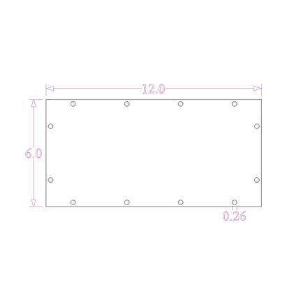 Sound Authority Plexiglass - 12" x 6" Blank Acrylic Window For Subwoofer Box - Sound Authority