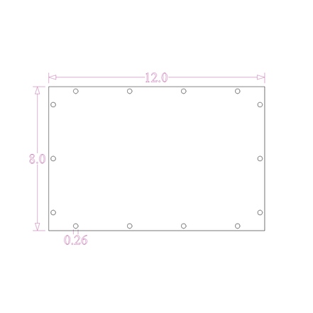 Sound Authority Plexiglass - 12" x 8" 3D Engraved Acrylic Window For Subwoofer Box - Sound Authority
