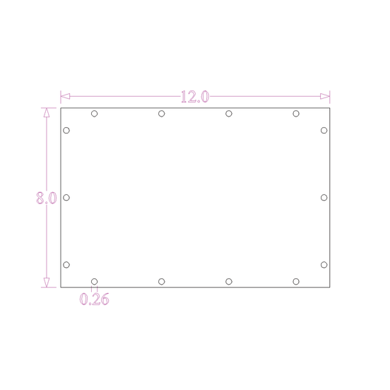 Sound Authority Plexiglass - 12" x 8" 3D Engraved Acrylic Window For Subwoofer Box - Sound Authority