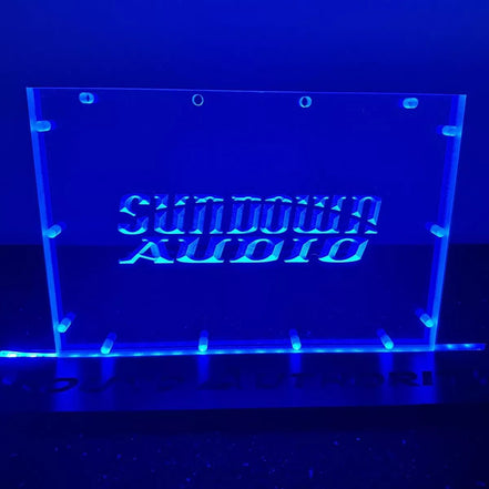 Sound Authority Plexiglass - 12" x 8" 3D Engraved Acrylic Window For Subwoofer Box - Sound Authority