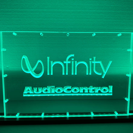 Sound Authority Plexiglass - 15" x 10" 3D Engraved Acrylic Window For Subwoofer Box - Sound Authority