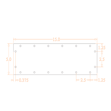 Sound Authority Plexiglass - 15" x 5" 3D Engraved Acrylic Window For Subwoofer Box - Sound Authority