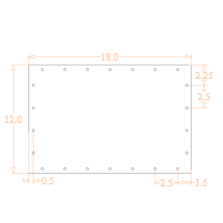 Sound Authority Plexiglass - 18" x 12" Blank Acrylic Window For Subwoofer Box - Sound Authority