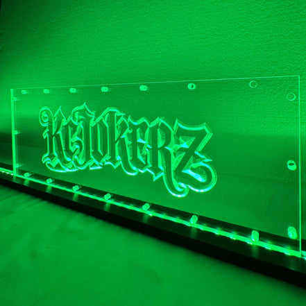 Sound Authority Plexiglass - 18" x 6" 3D Engraved Acrylic Window For Subwoofer Box - Sound Authority