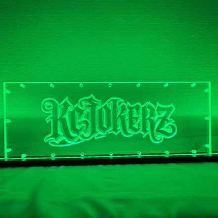 Sound Authority Plexiglass - 18" x 6" 3D Engraved Acrylic Window For Subwoofer Box - Sound Authority