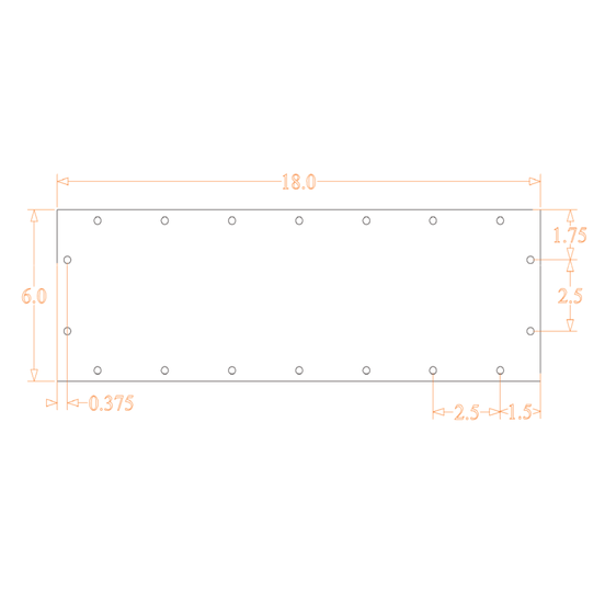 Sound Authority Plexiglass - 18" x 6" 3D Engraved Acrylic Window For Subwoofer Box - Sound Authority