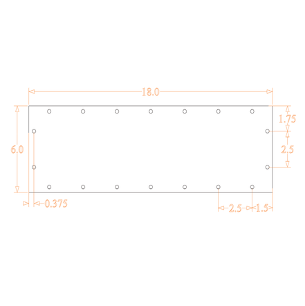 Sound Authority Plexiglass - 18" x 6" Blank Acrylic Window For Subwoofer Box - Sound Authority