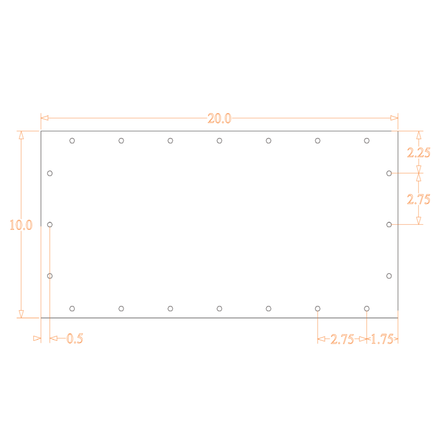 Sound Authority Plexiglass - 20" x 10" 3D Engraved Acrylic Window For Subwoofer Box - Sound Authority